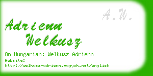 adrienn welkusz business card